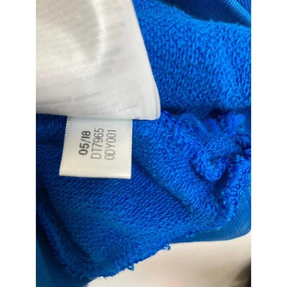 Adidas Hoodie Mens M Blue Pullover Trefoil Logo Athletic Casual